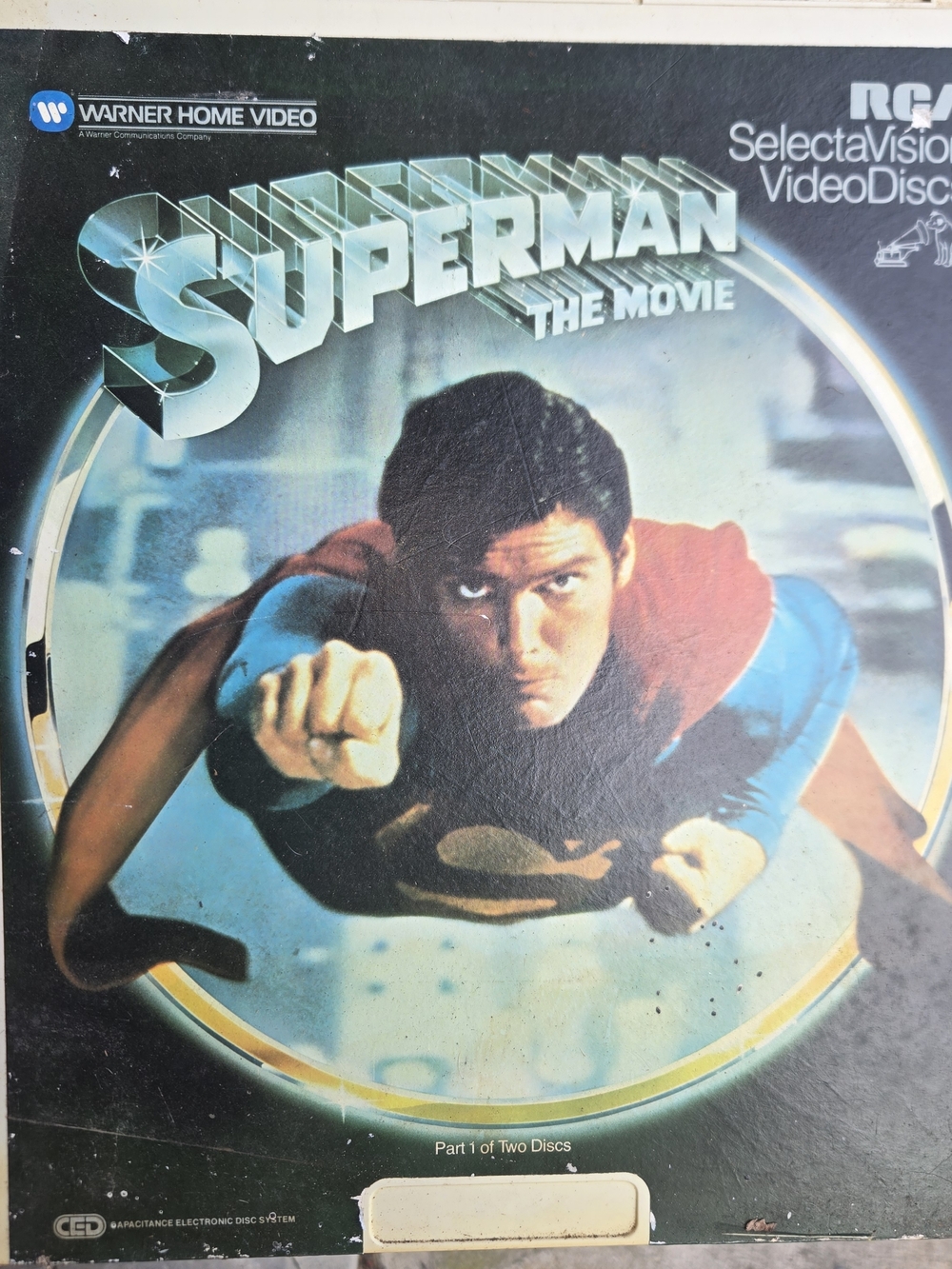 RCA Superman The Movie SelectaVision VideoDisc - Iconic Cover--CED